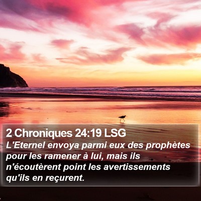 2 Chroniques 24:19 LSG Bible Verse Image