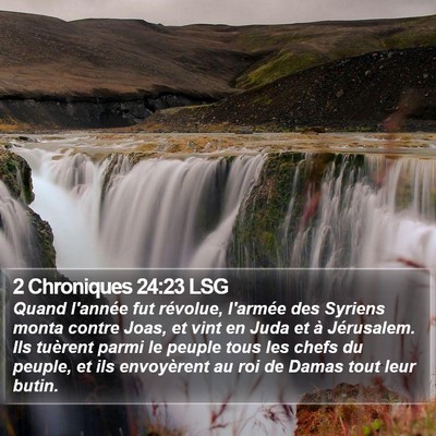 2 Chroniques 24:23 LSG Bible Verse Image