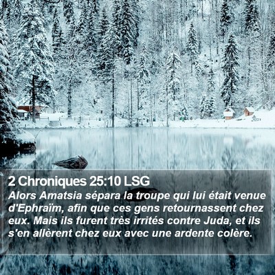 2 Chroniques 25:10 LSG Bible Verse Image