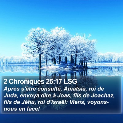 2 Chroniques 25:17 LSG Bible Verse Image