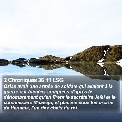 2 Chroniques 26:11 LSG Bible Verse Image