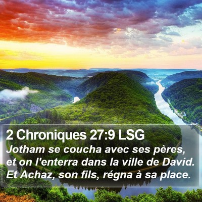 2 Chroniques 27:9 LSG Bible Verse Image