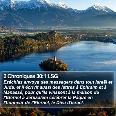 2 Chroniques 30:1 LSG Bible Verse Image