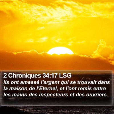 2 Chroniques 34:17 LSG Bible Verse Image