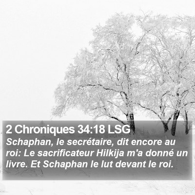 2 Chroniques 34:18 LSG Bible Verse Image