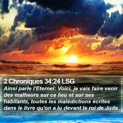 2 Chroniques 34:24 LSG Bible Verse Image