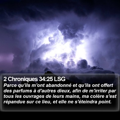 2 Chroniques 34:25 LSG Bible Verse Image