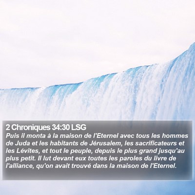 2 Chroniques 34:30 LSG Bible Verse Image