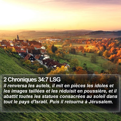 2 Chroniques 34:7 LSG Bible Verse Image