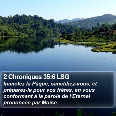 2 Chroniques 35:6 LSG Bible Verse Image