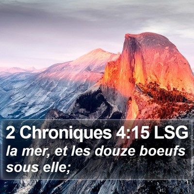 2 Chroniques 4:15 LSG Bible Verse Image