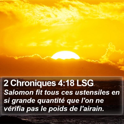 2 Chroniques 4:18 LSG Bible Verse Image