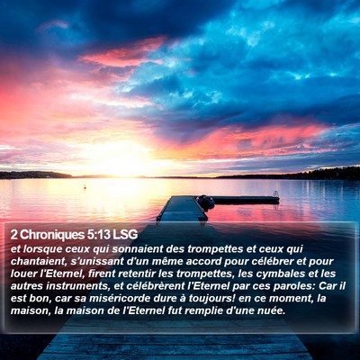 2 Chroniques 5:13 LSG Bible Verse Image