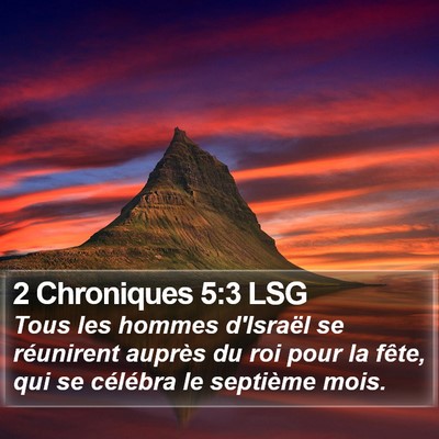 2 Chroniques 5:3 LSG Bible Verse Image