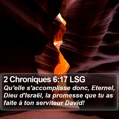 2 Chroniques 6:17 LSG Bible Verse Image