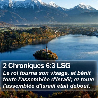 2 Chroniques 6:3 LSG Bible Verse Image
