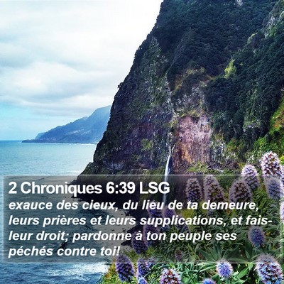 2 Chroniques 6:39 LSG Bible Verse Image