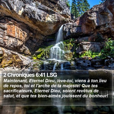 2 Chroniques 6:41 LSG Bible Verse Image