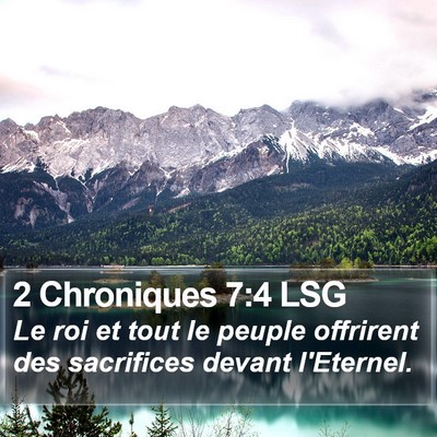 2 Chroniques 7:4 LSG Bible Verse Image