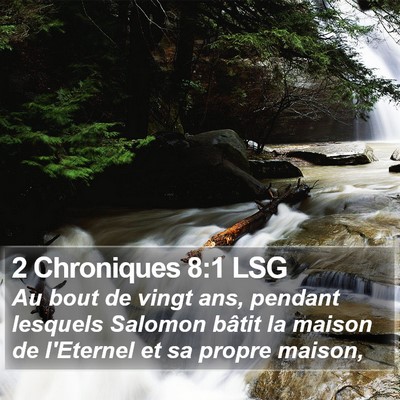 2 Chroniques 8:1 LSG Bible Verse Image