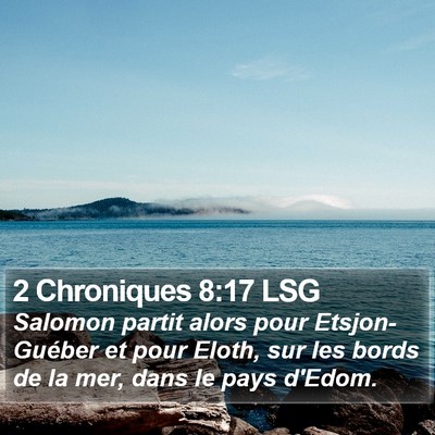 2 Chroniques 8:17 LSG Bible Verse Image
