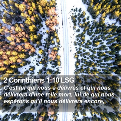 2 Corinthiens 1:10 LSG Bible Verse Image
