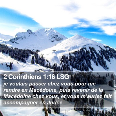 2 Corinthiens 1:16 LSG Bible Verse Image