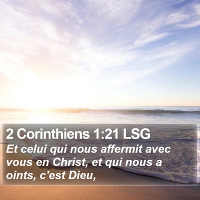 2 Corinthiens 1:21 LSG Bible Verse Image