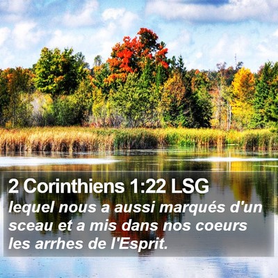 2 Corinthiens 1:22 LSG Bible Verse Image