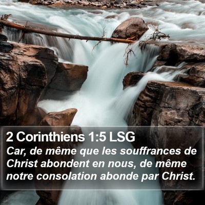 2 Corinthiens 1:5 LSG Bible Verse Image