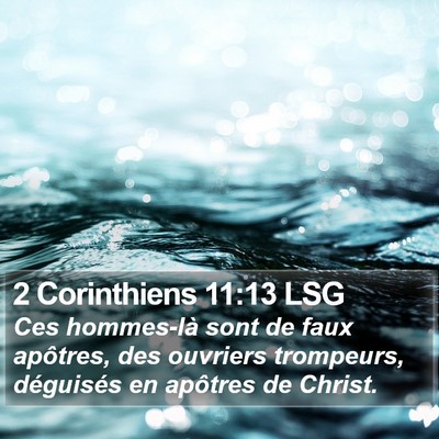 2 Corinthiens 11:13 LSG Bible Verse Image
