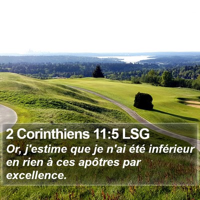 2 Corinthiens 11:5 LSG Bible Verse Image