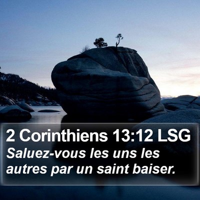 2 Corinthiens 13:12 LSG Bible Verse Image
