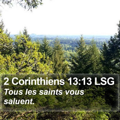 2 Corinthiens 13:13 LSG Bible Verse Image