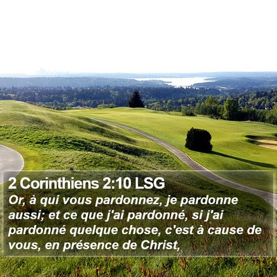 2 Corinthiens 2:10 LSG Bible Verse Image