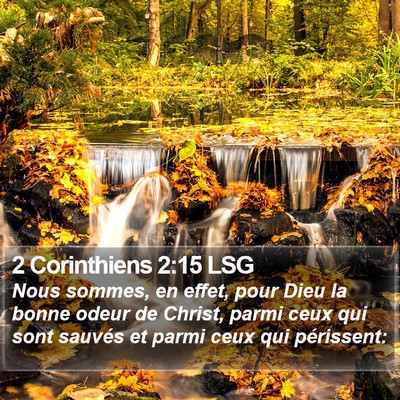 2 Corinthiens 2:15 LSG Bible Verse Image