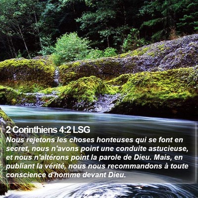 2 Corinthiens 4:2 LSG Bible Verse Image
