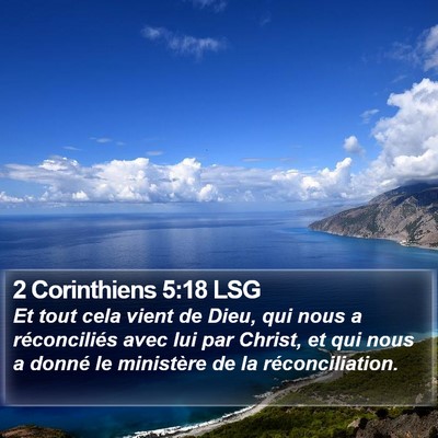 2 Corinthiens 5:18 LSG Bible Verse Image