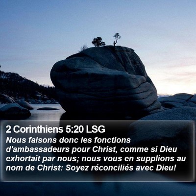 2 Corinthiens 5:20 LSG Bible Verse Image