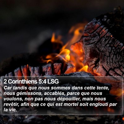 2 Corinthiens 5:4 LSG Bible Verse Image