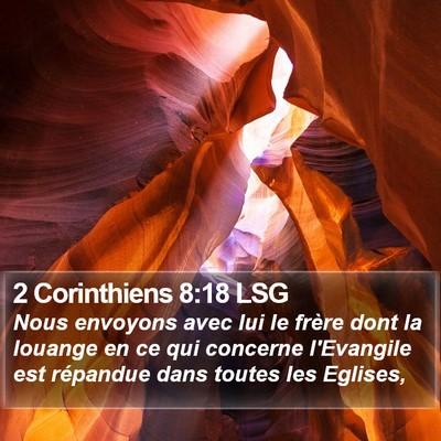 2 Corinthiens 8:18 LSG Bible Verse Image