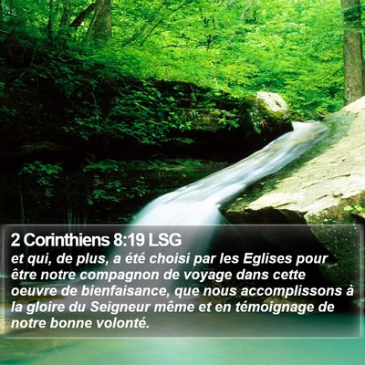 2 Corinthiens 8:19 LSG Bible Verse Image