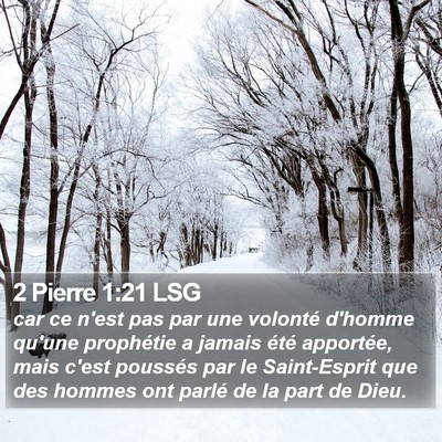 2 Pierre 1:21 LSG Bible Verse Image