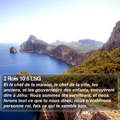 2 Rois 10:5 LSG Bible Verse Image