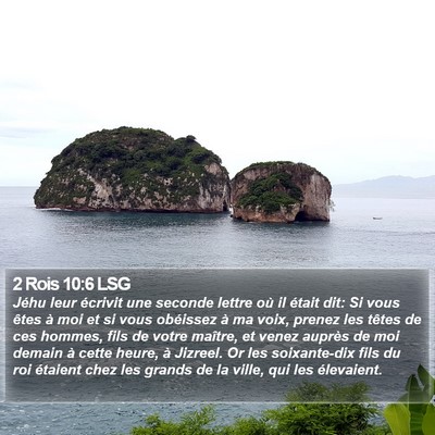2 Rois 10:6 LSG Bible Verse Image