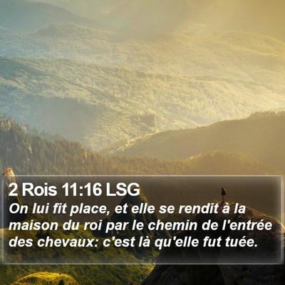 2 Rois 11:16 LSG Bible Verse Image