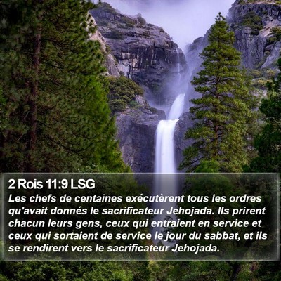 2 Rois 11:9 LSG Bible Verse Image