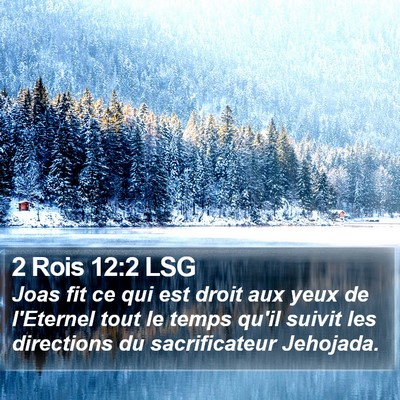 2 Rois 12:2 LSG Bible Verse Image
