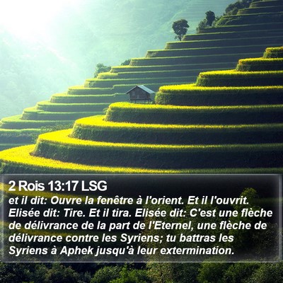 2 Rois 13:17 LSG Bible Verse Image
