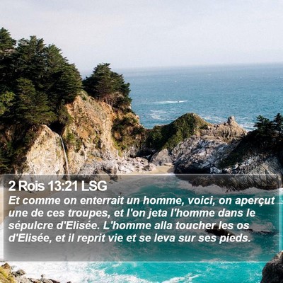 2 Rois 13:21 LSG Bible Verse Image